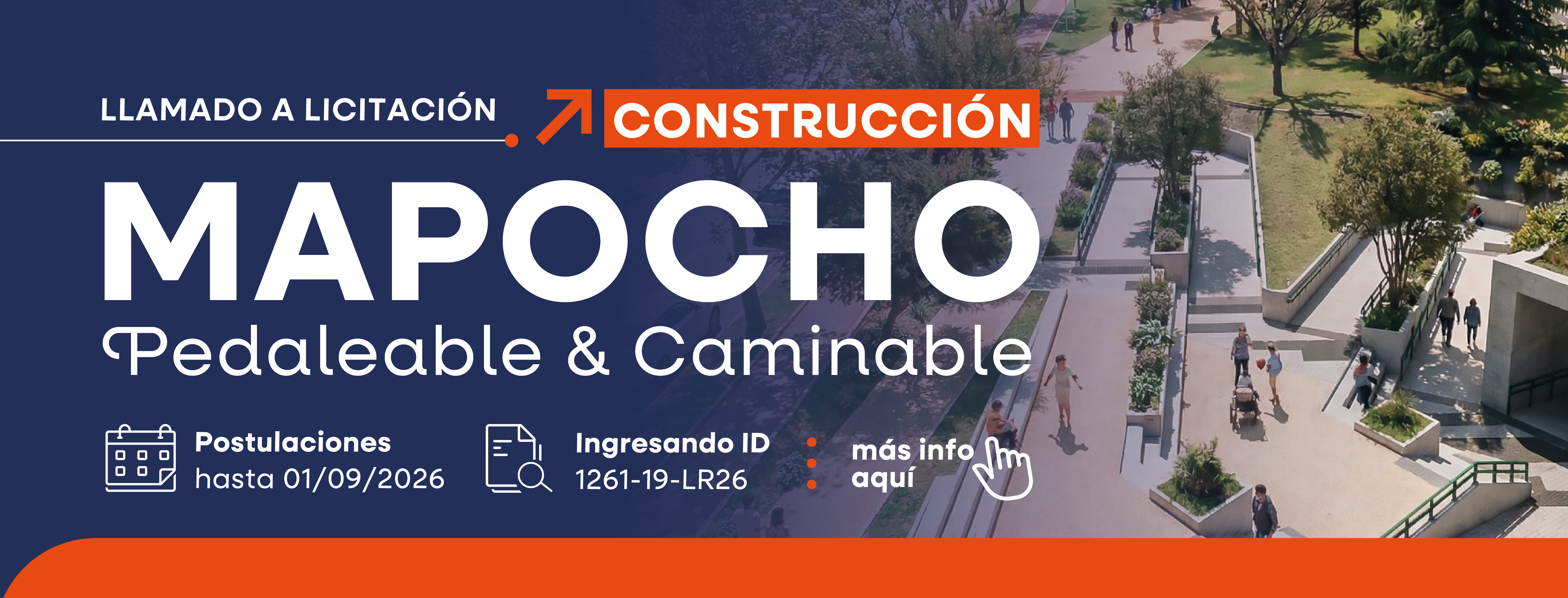 Mapocho Pedaleable y Caminable licitación