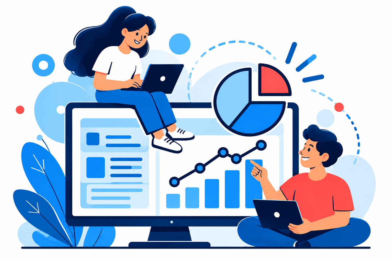 Ilustración de datos abiertos y transparencia proactiva